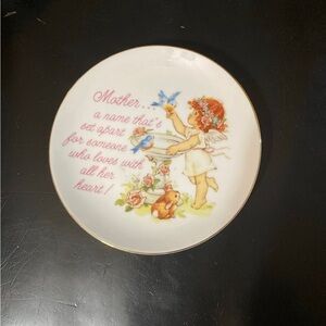 Vintage Rosebud Lasting Memories Collectible Decorative Fine Porcelain Plate